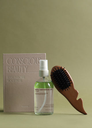 Mindful Hair Perfime Mist : De Tulipe Ritual Guasha Brush Set